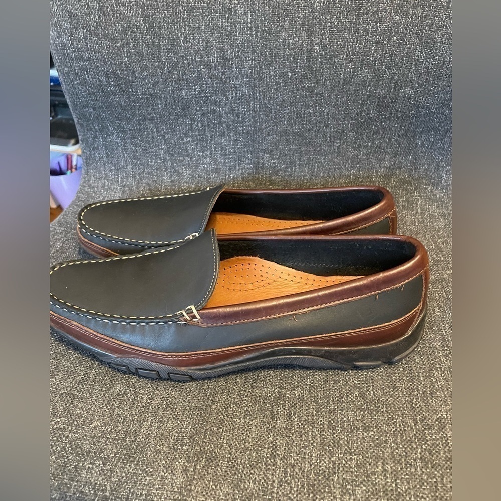 Allen Edmonds Boulder Loafer Black/Brown 9.5 - Picture 2 of 12